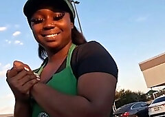 Starbucks waitress gets screwed on break
