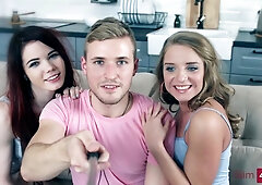 Sofi Goldfinger In Two Sexy Teens 18+ With Slim Nude Bodies Enjoying Hardcore Anal In An Ffm