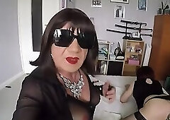 Anal work for a mature tranny slut