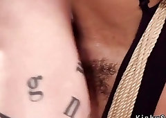 Tied up sluts have pain fist fuck orgy BDSM porn