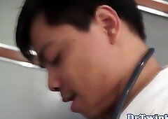 Gay asian doctor sucks and fucks twink