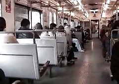 Sloppy public blow for a cute shemale