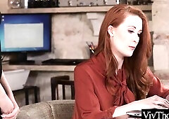 Breathtaking redheaded mother i'd like to fuck screws younger employee