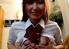 Japanese teen blowjob with creamy mustache