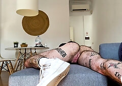 Arab Stepdaddy Using White Ftm Lad Puss