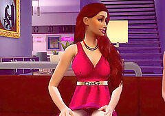 Tattoo, arse, sofa sex