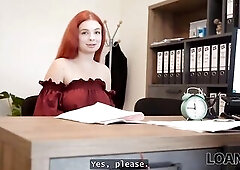 LOAN4K. Miss Olivia got so sexually excited and jumped on a knob right in the office