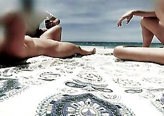  A stranger puts cream on me, shows his dick. Bf throws him out