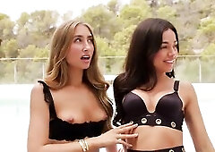 Lily Phillips and Martina Smeraldi Take Four Ramrods in a Squirt Group sex