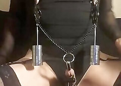 Kinky masoslut remote electro torture session March 25, 2021 part 2