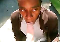 Poor african boy gives head for money