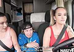 NastyClub - Concupiscent RV Driver Jennifer Mendez Rescues Lost Hikers for Pleasure Ride