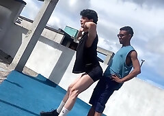 My Neighbor Works Out