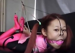Pink Asian bondage