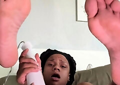 Monika Sweet masturbates her pussy and ass with toy