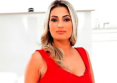 Lusty busty babe Nikki Saint gets fucked in the cowgirl pose