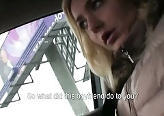 This blond playgirl didn't ask likewise many questions in advance of this babe got in he's car. Since Victoria's going out with a total