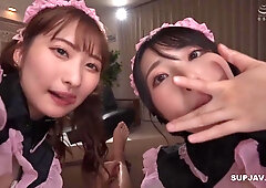 2 Massage Girls Get Creampied In Uniform