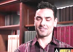 ACCIDENTAL GROUP-SEX - Wild Gal Gets Team-fucked In A Library By Her Classmates Who Join The Joy