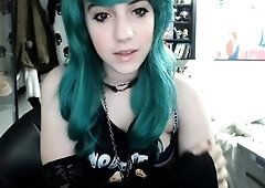 Curly Blonde Teen Records Solo Dildo Masturbation More at