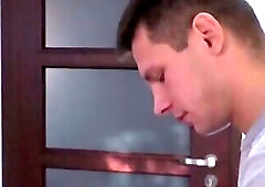 Teenage boy getting spanked