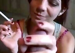 Bratty Jamie - Smoking Handjob