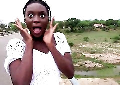 I ended up screwing my EBONY GF hard in the midst of our safari voyage… this babe took my BWC unfathomable in the van
