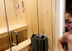 My Girlfriend & Her Step Mamma Share My Knob In The Sauna - Renee Rose - Cassie Bender - TeddyT