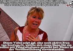 Mature German couple embraces their first FFM threesome during an intimate casting session