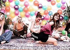 Ersties - Dare Ring 6some - Six Gorgeous Babes Play Truth Or Dare [Part 1 of 5]