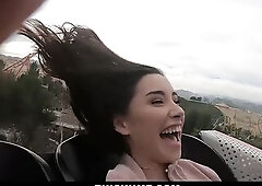 Thickumz - Sexy Vlogger Babe Flashes Big Booty in Public