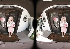 VR Bangers: Hawt Golden-haired mother I'd like to fuck Realtor Bangs Anally And Cums At a Abode Showing - VR Porn
