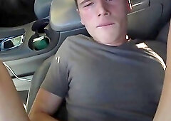 Travis Stevens and Jay Rising have an outdoor fuck in their car