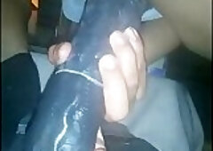 Huge Dildo in ass