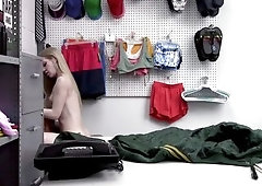 Hot Blonde Gets Fucked In The Back Room