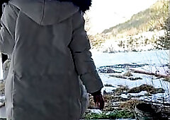 I'm sucking a stud in an old phone booth, my boyfriend is filming and participating, we're taking turns screwing my cunt