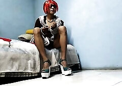 Joselynne Crossdresser Xmas In High Heels Using Buttplug In Web camera Part One three Greater quantity