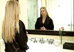 Shyla and Avril wanted to spend some alonce jointly so they stayed at a luxurious hotel. They turned off their cell phones and placed the don't d