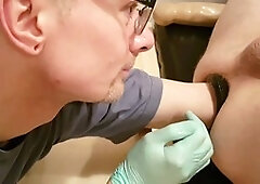 Gloves anal doctor, doctor gloves sex, latex gloves