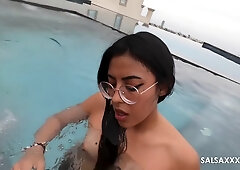 Hairy Latina Plays Wet - Krista Reyes