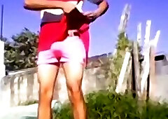 Jesus in excited boxer