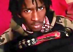 Very Huge Cock Black Explodes With Helping Hand 5