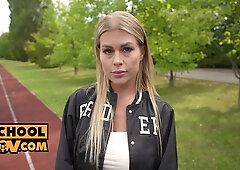 POV - Zlata Shine is a horny cheerleader who craves the cock