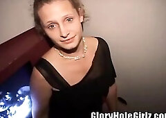 This wicked ho is a cum whore that likes taking a sexy load in her throat. Obscene D took her to the gloryhole so this babe could get her fill of chap