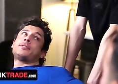 Step Sons Edward Terrant & Ryan Jacobs Get Too Comfortable With Their Hunk Step Dads - Twink Trade