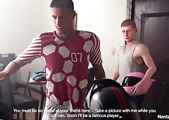 Gay soccer, gay army base, bathroom