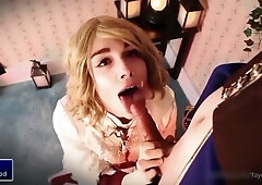 Cute Femboy Faye White Mages Healing Bj