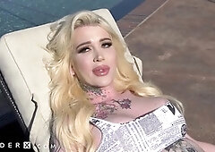 Small tits, big dick shemale