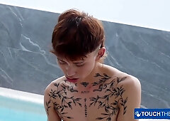 Sebastian Jed And Junior Jones Side Pool Erotic Massage