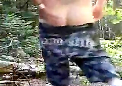 daddys jerking outdoor